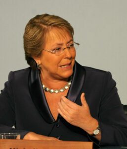 Chile's President Michelle Bachelet deli